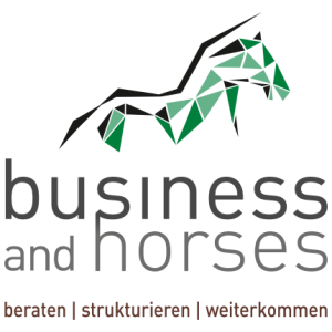 business and horses Logo