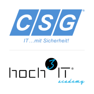 CSG Systemhaus GmbH / hoch³IT academy Logo